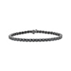 Thumbnail Image 1 of Men's Black Diamond Tennis Bracelet 8 ct tw Sterling Silver 8.5"