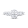 Thumbnail Image 3 of Adore Oval-Cut Diamond Engagement Ring 3/4 ct tw 14K White Gold