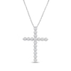 Thumbnail Image 1 of KAY Lab-Grown diamonds Cross Necklace 1 ct tw 14K White Gold 18"