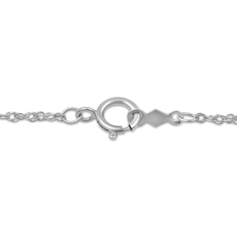 Main Image 4 of KAY Lab-Grown diamonds Cross Necklace 1 ct tw 14K White Gold 18"