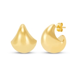 Polished Teardrop Stud Earrings 14K Yellow Gold