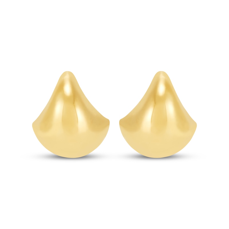 Main Image 2 of Polished Teardrop Stud Earrings 14K Yellow Gold