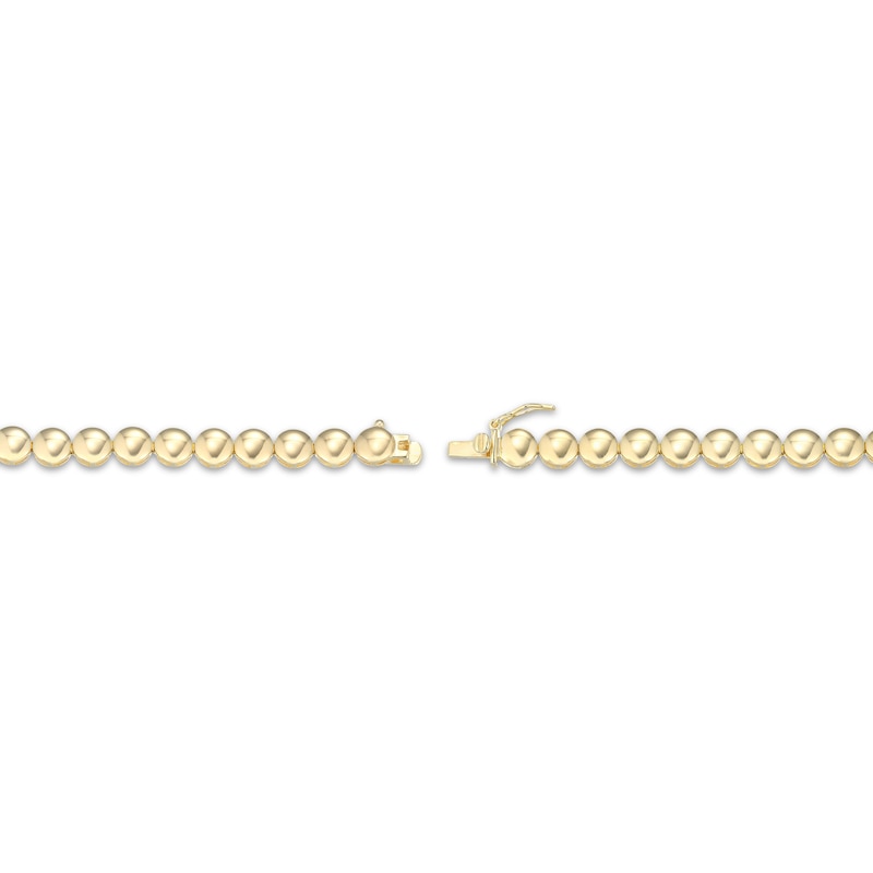 Main Image 3 of Graduated Disc Bracelet 18K Yellow Gold-Plated Sterling Silver 7.25"