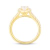 Thumbnail Image 3 of Adore Heirloom Oval-Cut Diamond Halo Engagement Ring 1-1/3 ct tw 18K Yellow Gold