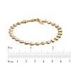 Thumbnail Image 4 of Sideways Heart Bracelet 24K Yellow Gold Vermeil Sterling Silver 7.5"