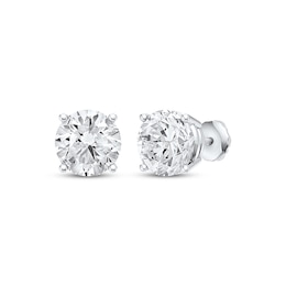 KAY Lab-Grown Diamond Solitaire Stud Earrings 3 ct tw 14K White Gold (F/VS2)
