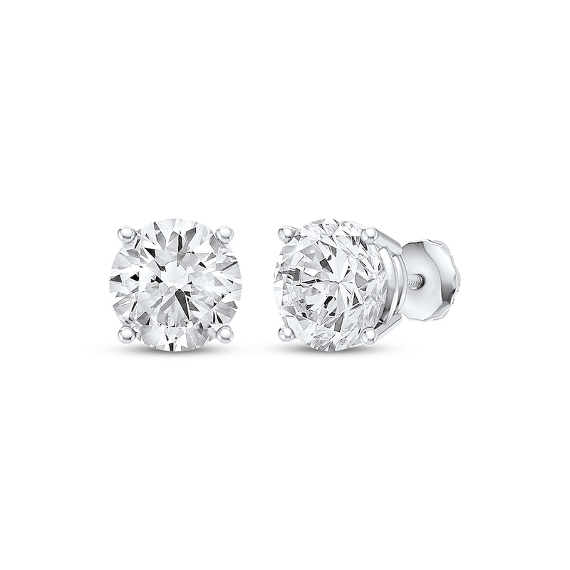 Main Image 1 of KAY Lab-Grown Diamond Solitaire Stud Earrings 3 ct tw 14K White Gold (F/VS2)