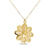Thumbnail Image 2 of Reaura Flower Necklace 14K Yellow Gold 18"