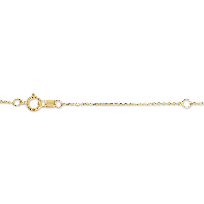 Main Image 3 of Reaura Flower Necklace 14K Yellow Gold 18"
