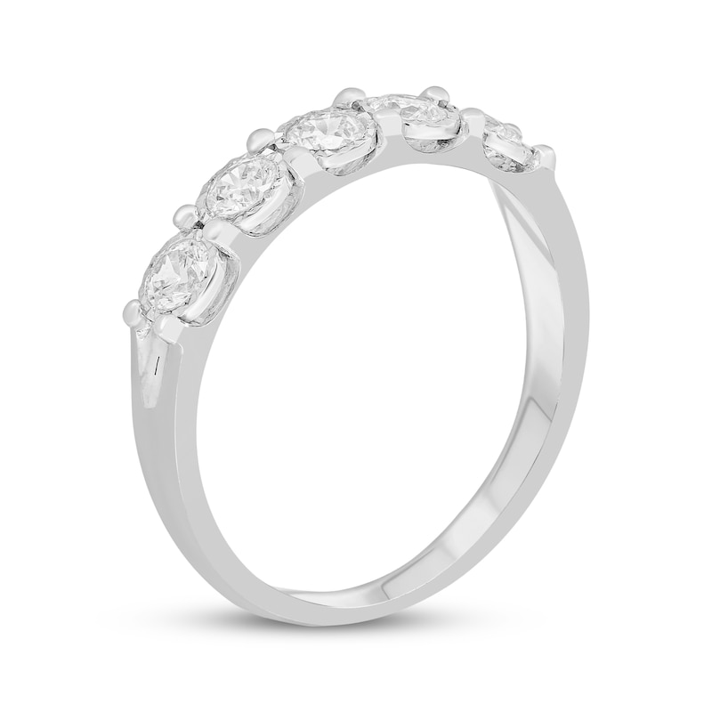 Main Image 2 of Adore Diamond Five-Stone Anniversary Ring 1/2 ct tw 10K White Gold
