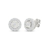 Thumbnail Image 1 of KAY Lab-Grown Diamonds Circle Frame Stud Earrings 1/4 ct tw Sterling Silver