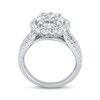Thumbnail Image 2 of Adore Multi-Diamond Oval Halo Engagement Ring 2 ct tw 10K White Gold
