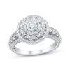 Thumbnail Image 1 of Adore Round-Cut Diamond Triple Halo Engagement Ring 1 ct tw 10K White Gold