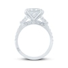 Thumbnail Image 3 of Monique Lhuillier Bliss Princess-Cut Lab-Grown Diamond Halo Engagement Ring 4-5/8 ct tw 18K White Gold