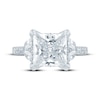 Thumbnail Image 4 of Monique Lhuillier Bliss Princess-Cut Lab-Grown Diamond Halo Engagement Ring 4-5/8 ct tw 18K White Gold