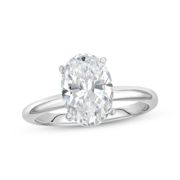 Adore Lab-Grown Diamonds Oval-Cut Solitaire Engagement Ring 2 ct tw 14K White Gold (F/SI2)