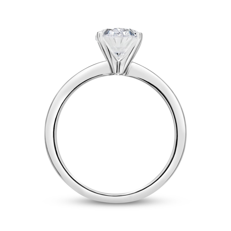 Main Image 2 of Adore Lab-Grown Diamonds Oval-Cut Solitaire Engagement Ring 2 ct tw 14K White Gold (F/SI2)