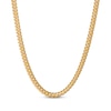 Thumbnail Image 1 of 6.25mm Diamond-Cut Miami Cuban Curb Chain Necklace 24K Yellow Gold Vermeil Sterling Silver 22"