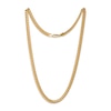 Thumbnail Image 2 of 6.25mm Diamond-Cut Miami Cuban Curb Chain Necklace 24K Yellow Gold Vermeil Sterling Silver 22"