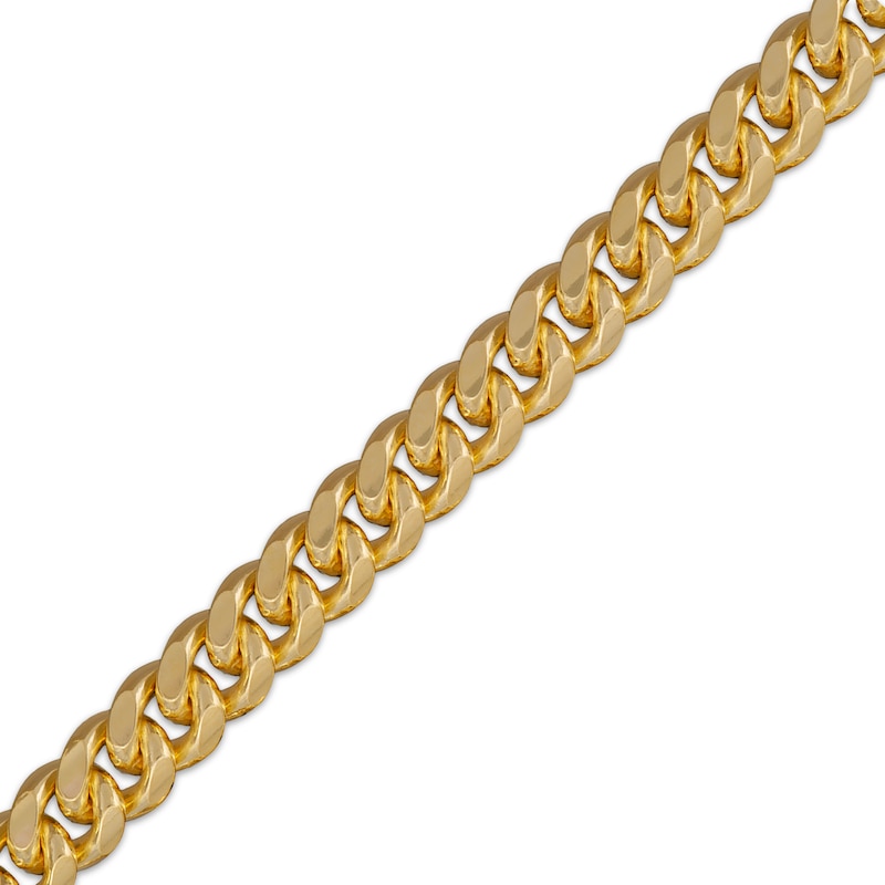 Main Image 3 of 6.25mm Diamond-Cut Miami Cuban Curb Chain Necklace 24K Yellow Gold Vermeil Sterling Silver 22"