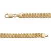 Thumbnail Image 4 of 6.25mm Diamond-Cut Miami Cuban Curb Chain Necklace 24K Yellow Gold Vermeil Sterling Silver 22"