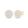 Thumbnail Image 1 of Multi-Diamond Halo Stud Earrings 1/2 ct tw 10K Yellow Gold