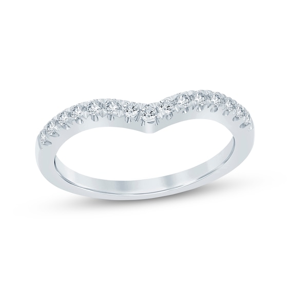 Adore Diamond Chevron Anniversary Ring 1/4 ct tw Platinum