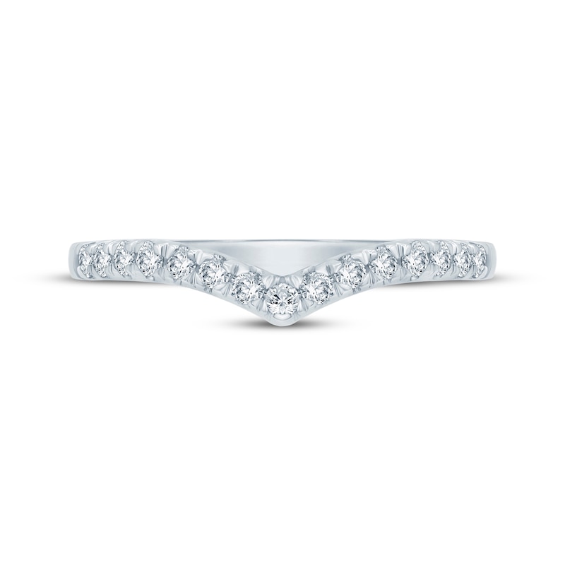 Main Image 3 of Adore Diamond Chevron Anniversary Ring 1/4 ct tw Platinum