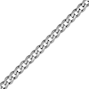 Thumbnail Image 3 of 4.3mm Curb Chain Necklace Solid Sterling Silver 22"