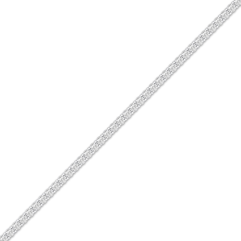 Main Image 2 of KAY Lab-Grown Diamonds Men's Tennis Bracelet 10 ct tw Sterling Silver 8.5"