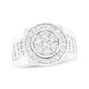 Thumbnail Image 1 of Men's Multi-Diamond Circular Fashion Ring 1 ct tw Sterling Silver