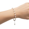 Thumbnail Image 2 of Cultured Pearl Station Bracelet Sterling Silver 8"