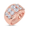 Thumbnail Image 2 of Adore Men's Lab-Grown Diamonds Multi-Column Wedding Band 5 ct tw 14K Rose Gold