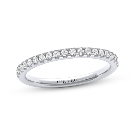 THE LEO Diamond Certified Wedding Band 1/4 ct tw 14K White Gold