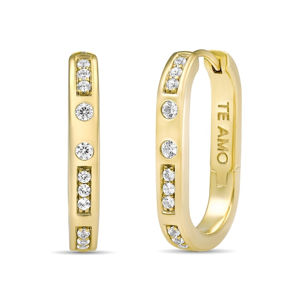 Love in Code TE AMO Morse Code Earrings (1 Stone)