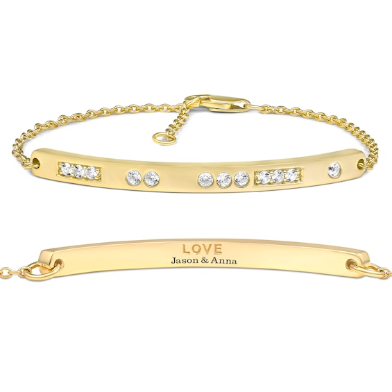 Love in Code LOVE Morse Code Bracelet (1 Stone 1 Line)