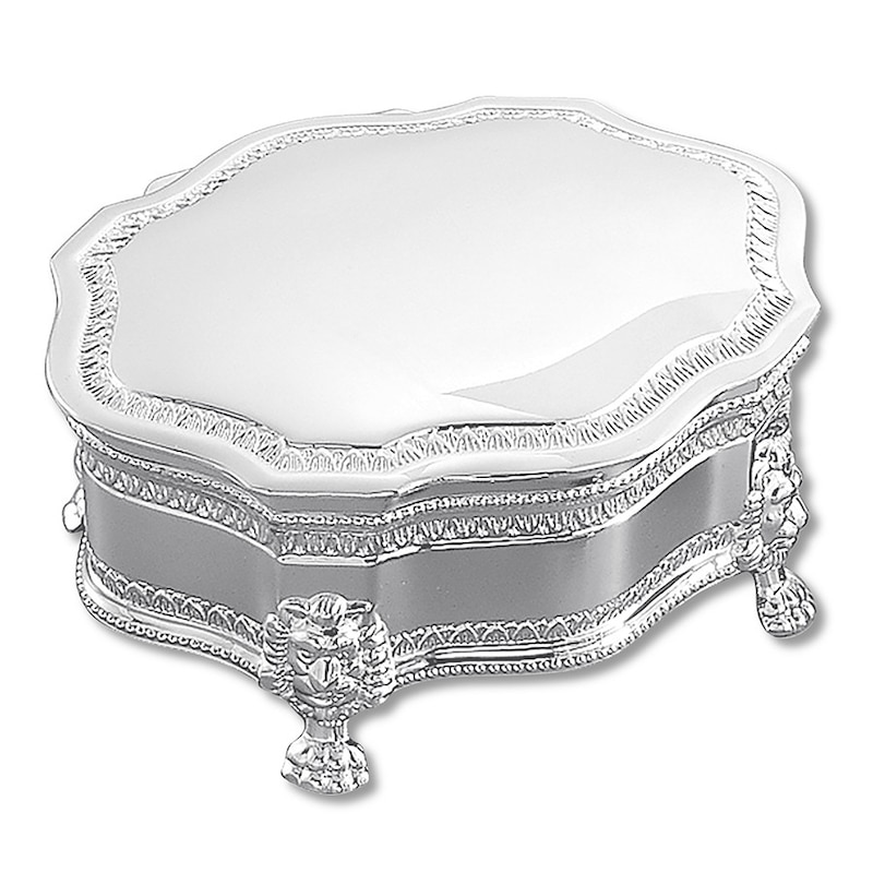 Main Image 1 of Silver Plated Jewelry Box