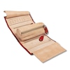 Thumbnail Image 1 of Jewelry Roll Travel Case Red Leather
