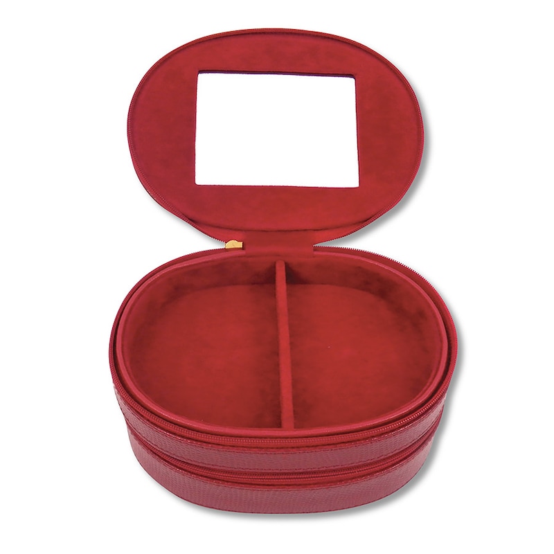 Jewelry Case Red Leather