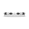 Thumbnail Image 3 of Neil Lane Black & White Diamond Wedding Band 3/4 ct tw Marquise & Round-cut 14K White Gold