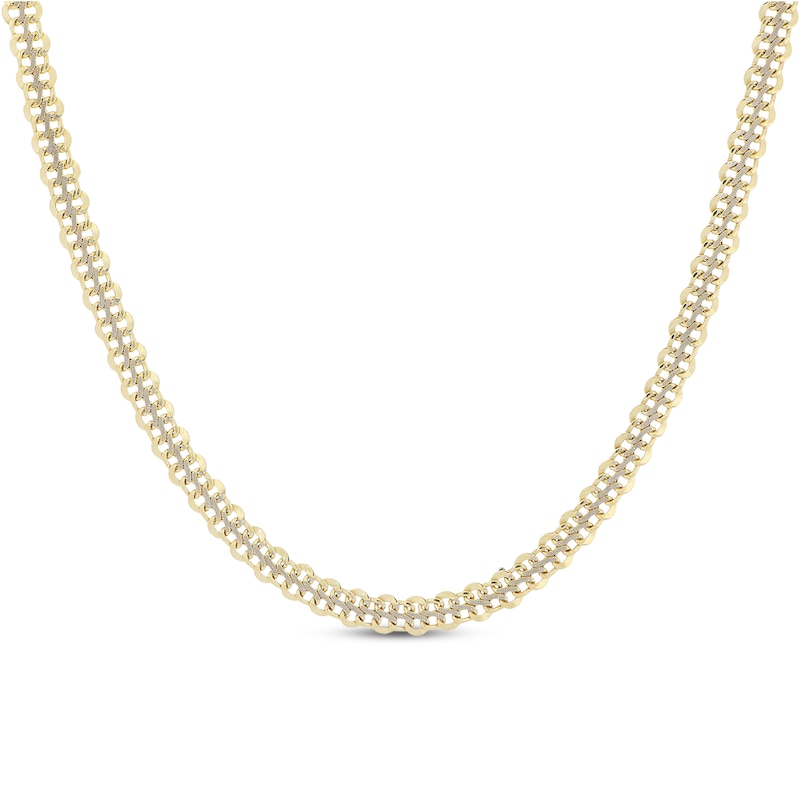 Main Image 1 of Diamond-Cut Infinity Link Necklace 10K Yellow Gold 18"