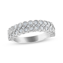Every Moment Diamond Infinity Band 1/2 ct tw 14K White Gold