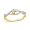 Thumbnail Image 0 of Diamond Loops Promise Ring 1/4 ct tw 10K Yellow Gold