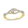 Thumbnail Image 0 of Diamond Loops Promise Ring 1/4 ct tw 10K Yellow Gold