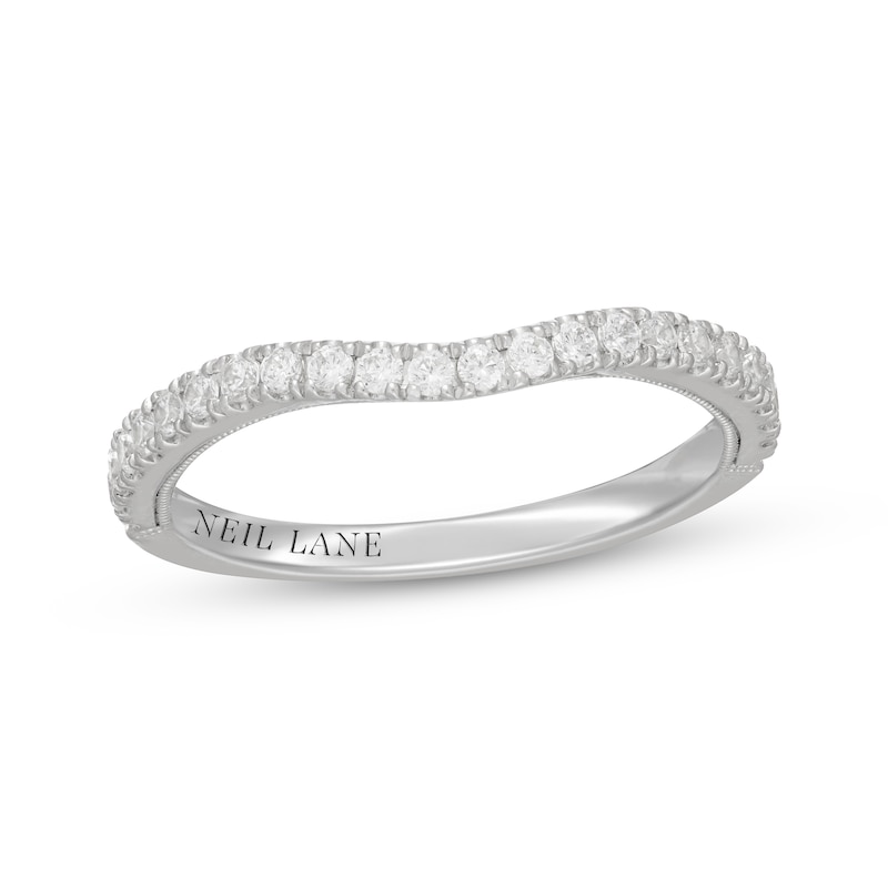 Main Image 1 of Neil Lane Diamond Contour Wedding Band 1/3 ct tw 14K White Gold