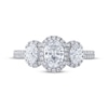 Thumbnail Image 3 of THE LEO Legacy Lab-Grown Diamond Oval-Cut Three-Stone Engagement Ring 1-1/2 ct tw 14K White Gold