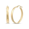 Thumbnail Image 1 of Reaura Domed Hoop Earrings Repurposed 14K Yellow Gold 28mm