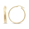 Thumbnail Image 3 of Reaura Domed Hoop Earrings Repurposed 14K Yellow Gold 28mm