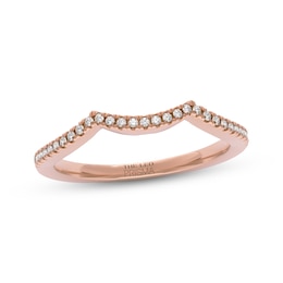 THE LEO Prisma Diamond Contour Wedding Band 1/8 ct tw 14K Rose Gold