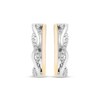 Thumbnail Image 2 of Diamond Hoop Earrings 1/6 ct tw Sterling Silver 10K Yellow Gold
